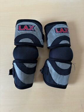 LAX Protective Elbow/Knee Pads in Black and Gray